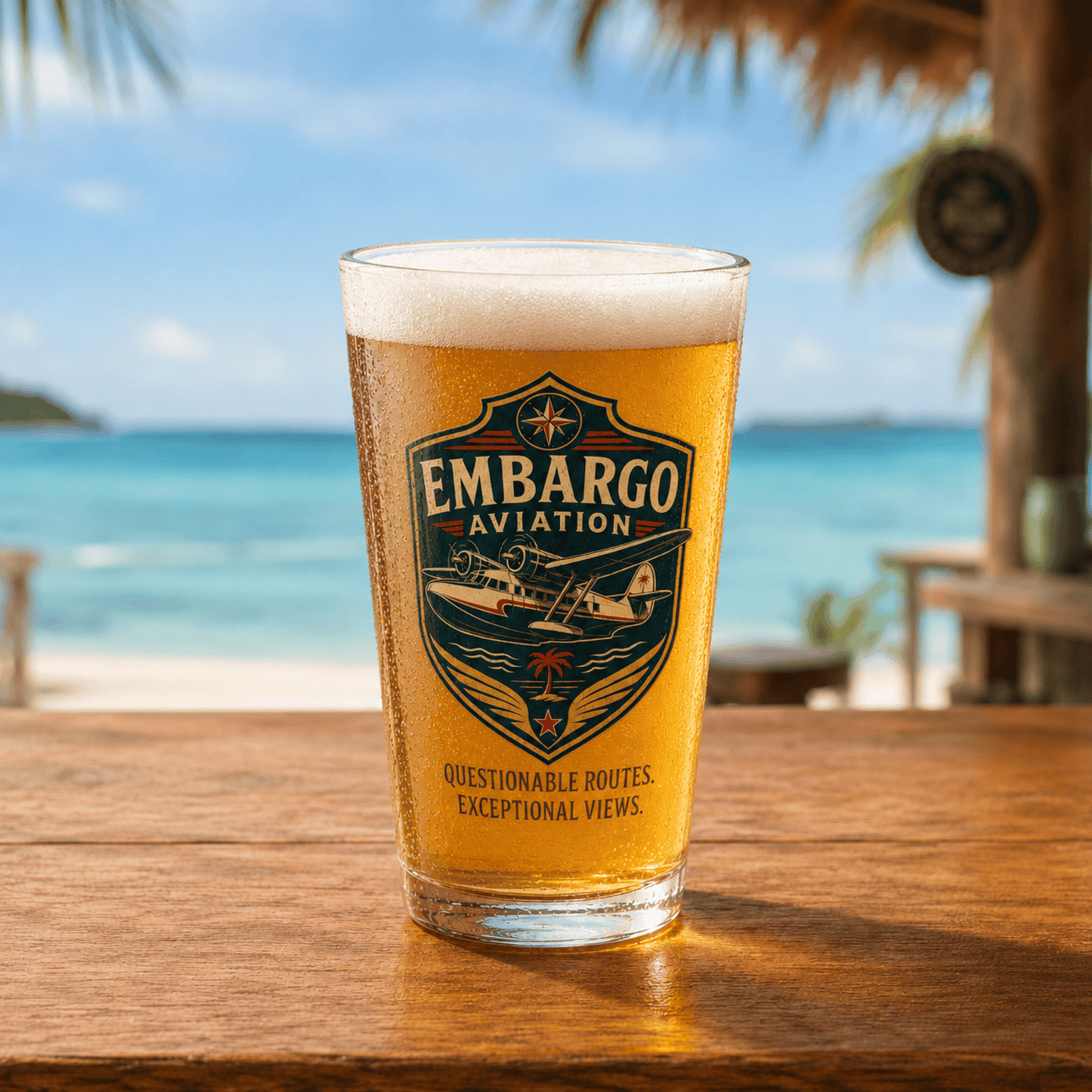 Embargo Aviation Pint Glass