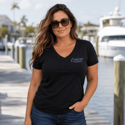 Embargo Logo Women’s v-neck t-shirt