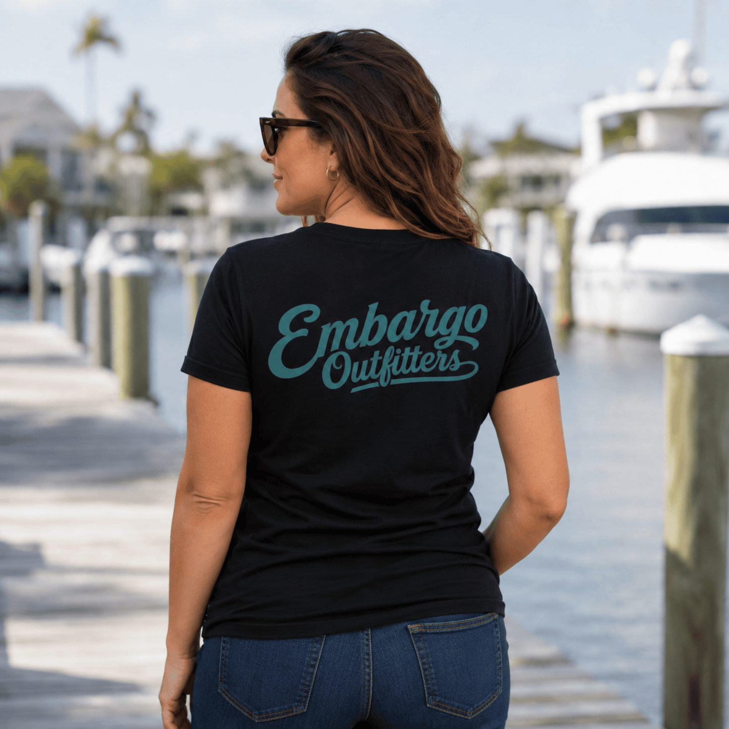 Embargo Logo Women’s v-neck t-shirt