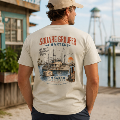 Square Grouper Ship T-shirt
