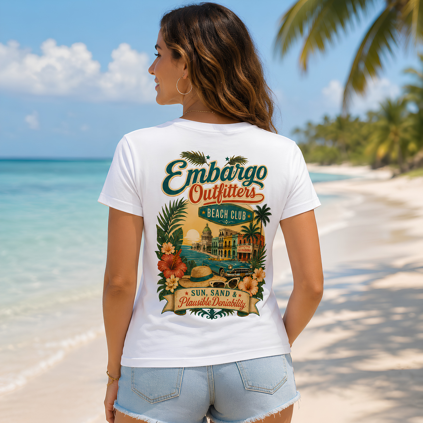 Women's Havana Beach Club V-neck T-shirt